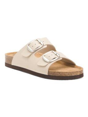 GREYSTONE Leather Eddi Buckle Sandals